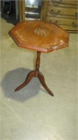 OCTAGONAL INLAID TOP SMALL TABLE