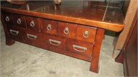 SOLID WOOD 4 DRAWER LIFT TOP COFFEE TABLE