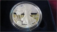 2007 PROOF .999 SILVER EAGLE W/BOX/PAPERS