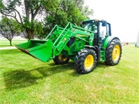 2014 John Deere 6115M, MFW tractor
