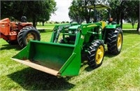 2012 John Deere 5075E tractor, MFW