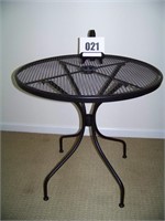 30 Inch Black wrought Iron table