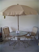 Patio Table - Chairs - Umbrella