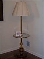 Floor Lamp with Round Glass Table