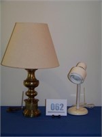 Table Lamp and White Desk Lamp