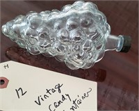 Antique glass candy container grapes
