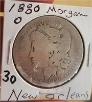 1880 O New Orleans Morgan US silver dollar