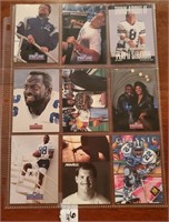 9 Dallas Cowboys cards Aikman Smith Irvin Novacek