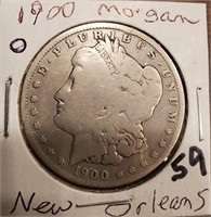 1900 O Morgan US Silver Dollar New Orleans