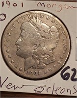 1901 O Morgan US Silver Dollar New Orleans