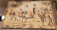 Antique tapestry horses arabs Made in France