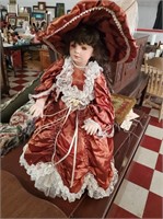 Large victorian porcelain doll w makers mark