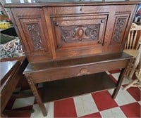 Beautiful old english oak desk drop down secretary