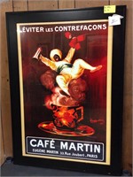 Cafe Martin Wall Print