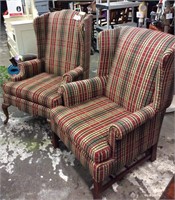 Pair of Plaid chairs
