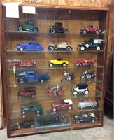 21 Collectible Cars & Display Case