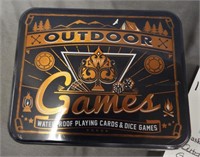 OUTDOOR WATERPROOF CARD, DICE GAMES - $30 RETAIL V