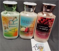 BATH AND BODY WORKS LOTIONS - RETAIL $25.00