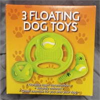 3 FLOATING DOG TOYS - $45 RETAIL VALUE