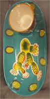 CHIP & DIP SERVING TRAY - $40 RETAIL VALUE