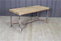 Belgian Wrought Iron Bench or Low table