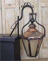 Continental Copper Bracketed Pier Lantern