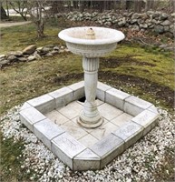 Antique 19th C Moorish Taste Marble Fountain