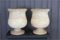 Antique 19th C Terracotta Garden Urns