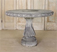 Cast Stone Twisted Balustrade Table