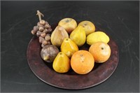 Tray of Carved Stone Fruit
