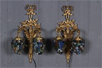 Pair French Regency Bronze Sconces