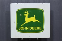 John Deere Double Sided Porcelain Sign