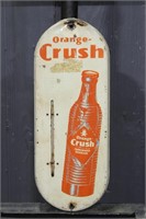 Orange Crush Tin Advertising Thermometer Sign