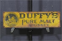 Duffy's Pure Malt Whiskey Tin Advertising Sign