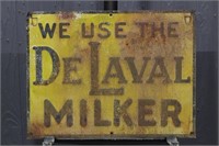 De Laval Milker Tin Advertising Sign