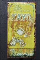 Kayo Embossed Tin Advertising Sign