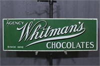 Whitman's Chocolates Porcelain Advertising Sign