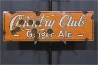 Country Club Ginger Ale Porcelain Advertising Sign