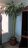 7 foot tall Triple Palm tree silk plant