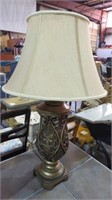 TALL DECORATIVE TABLE LAMP W/SHADE, 33" TALL