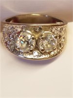 14K White Gold Ladies Diamond Ring