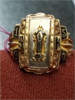 10K Yellow Gold 1954 Ladies Class Ring, 6.4grams