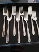 8 Towle Sterling Silver Salad Forks  305.2 grams