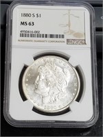 1880-S NGC-MS63 Morgan Silver Dollar