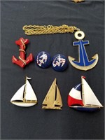 Costume Jewelry ships & anchors