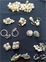 Vintage Clip on Earrings Lisner, etc.