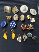 Colorful Collection of clip on earrings