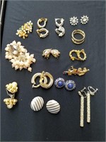 Collection of clip on earrings  Swobada etc.