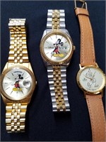Trio of Mickey Mouse Watches