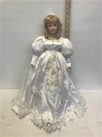 Tall Porcelain Bride Doll